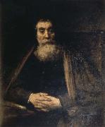 REMBRANDT Harmenszoon van Rijn Portrait of an Old man Spain oil painting artist
